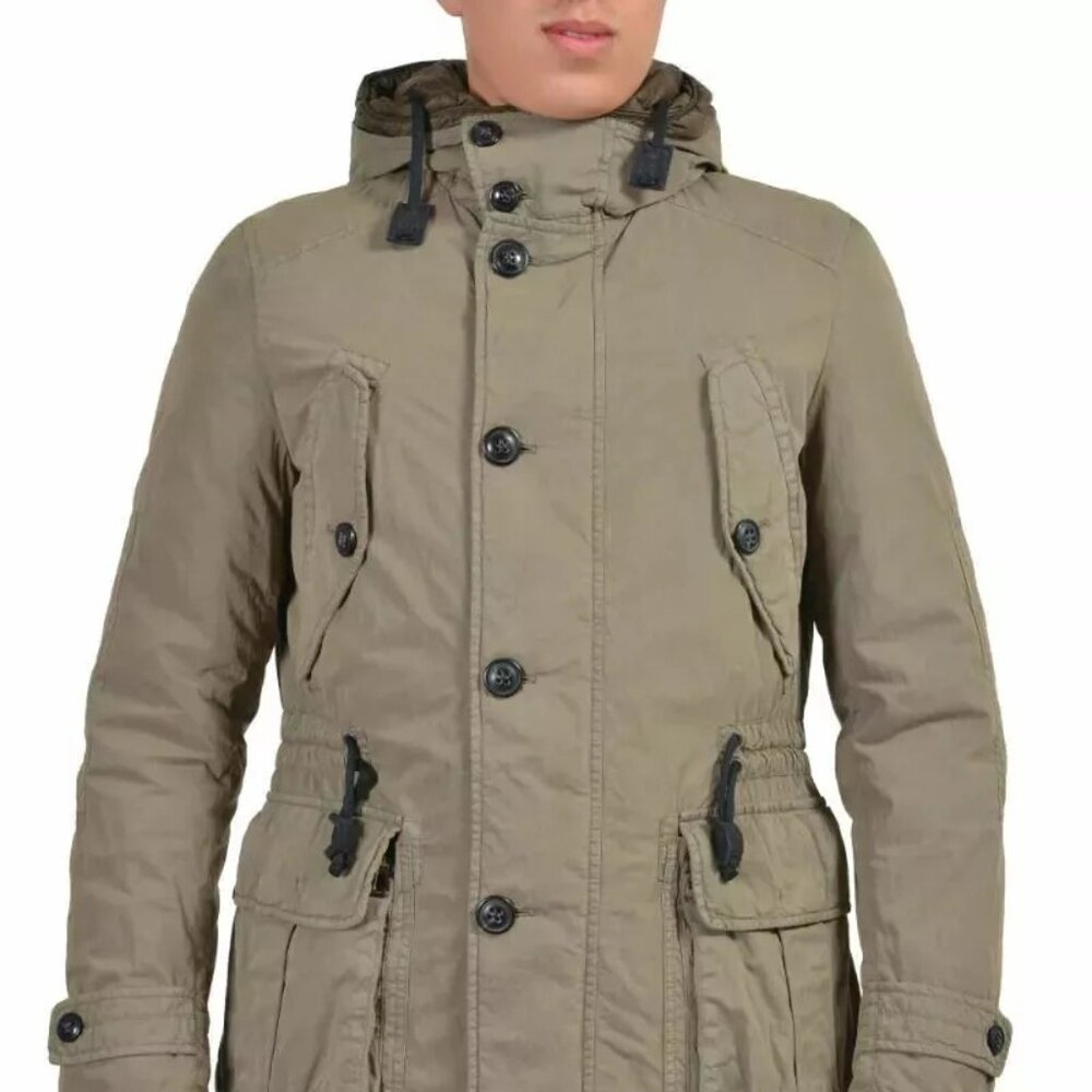 Ballantyne Beige Full Zip Hooded Insulated Parka Jacket Size XL Retail $1050